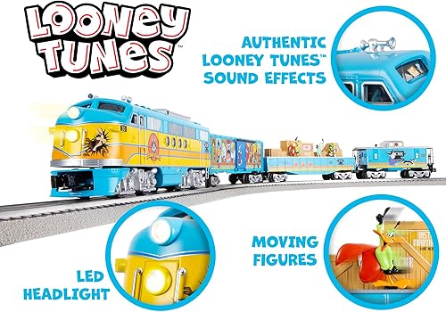 Miniatura 5 de Lionel Looney Tunes Freight LionChief 5.0 - Juego de tren eléctrico de calibre O con Bluetooth y control remoto