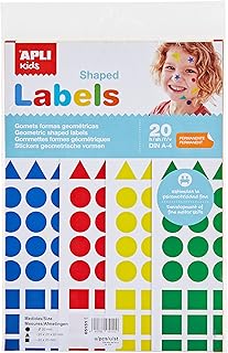 APLI Kids 5151-Bolsa A4 gomets 20 mm colores surtidos 20 hojas