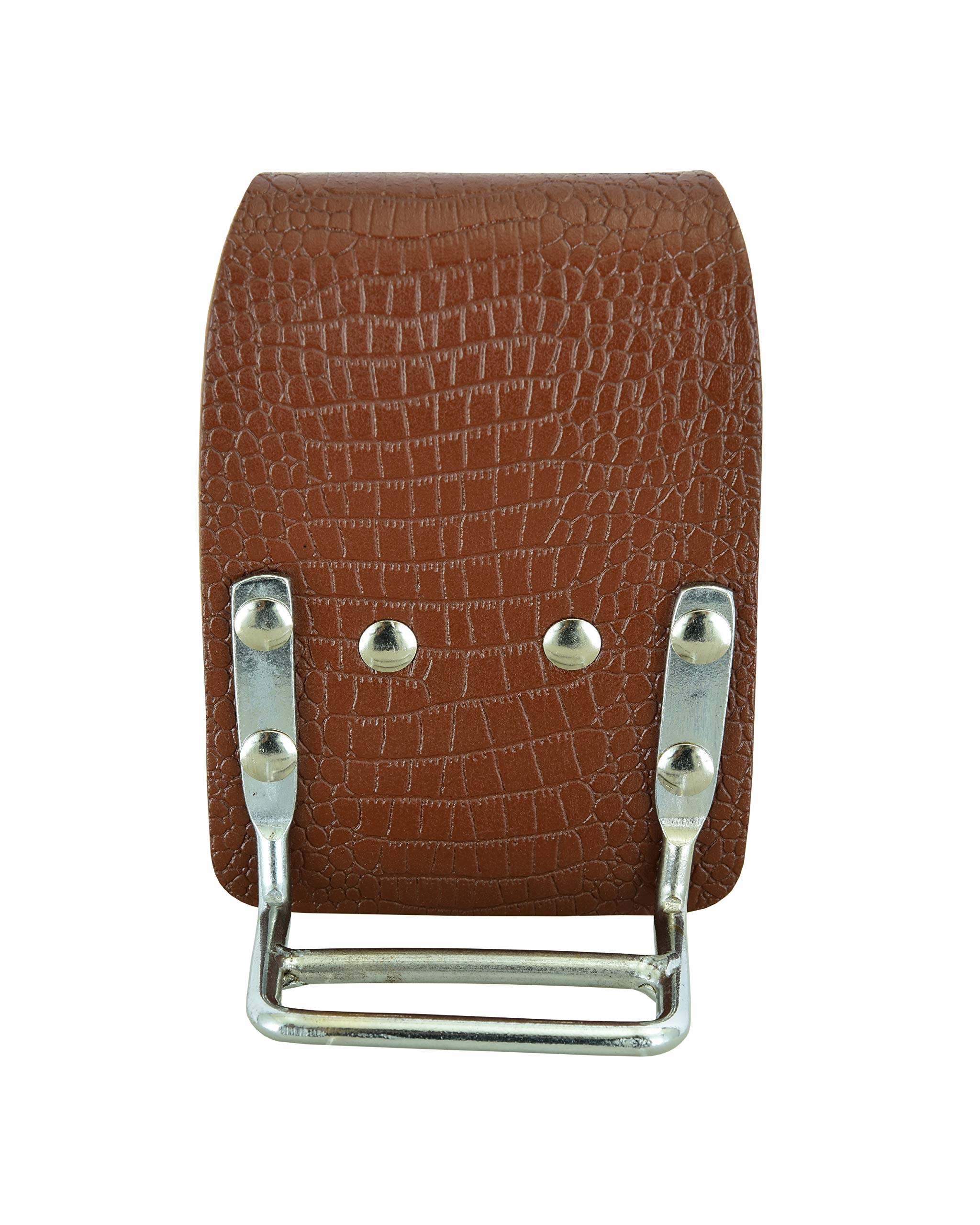 Bbi Ltd Brown Crocodile Pattern Plier Holder Bbi Crafted Leather Steel Plier/Snip Cutter Holder For Scafffolding Tools Belt (Brown Pattern Plier Holder)