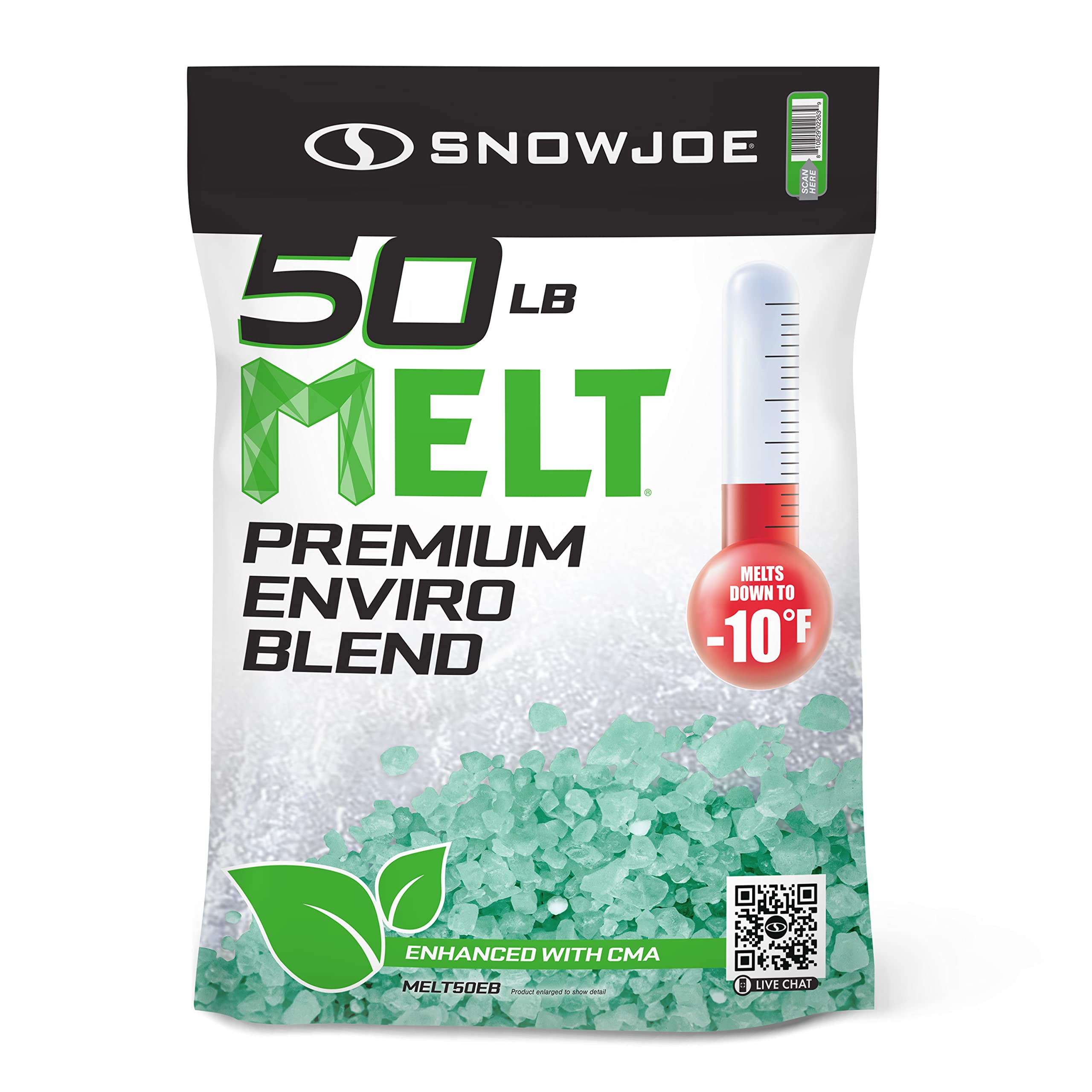 MELT 50 Lb. Bag Premium Enviro-Blend Ice Melter w/ CMA