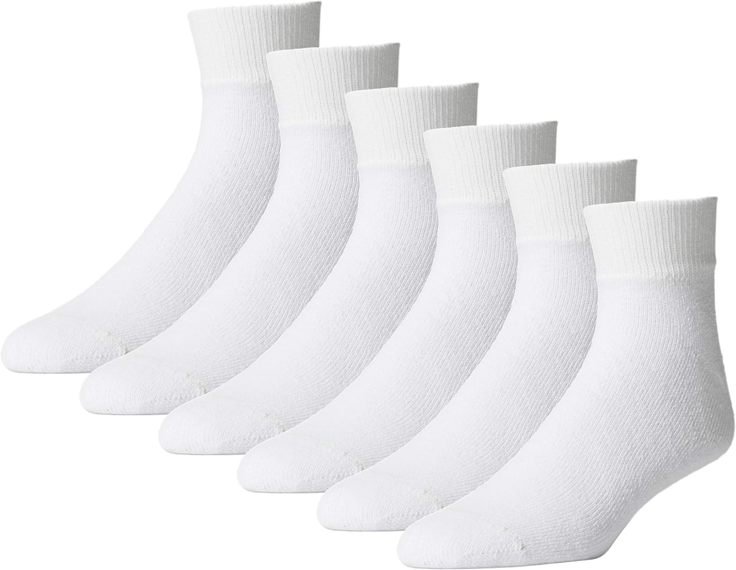 American Made Everyday Quarter Socks for Men - 12 Pack