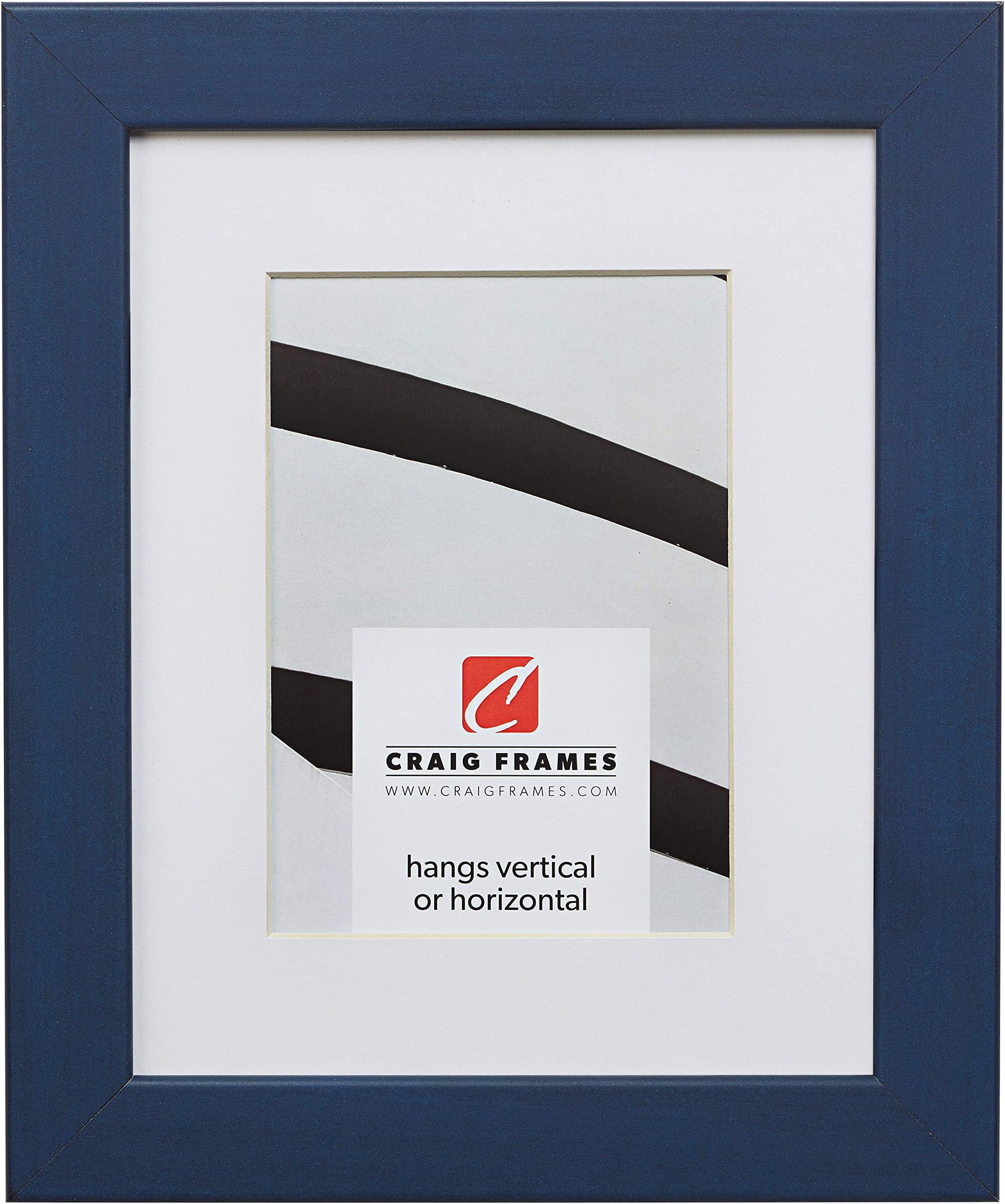 Craig Frames Colori, 22 x 28 Inch Blue Picture Frame Matted to Display an 18 x 24 Inch Photo