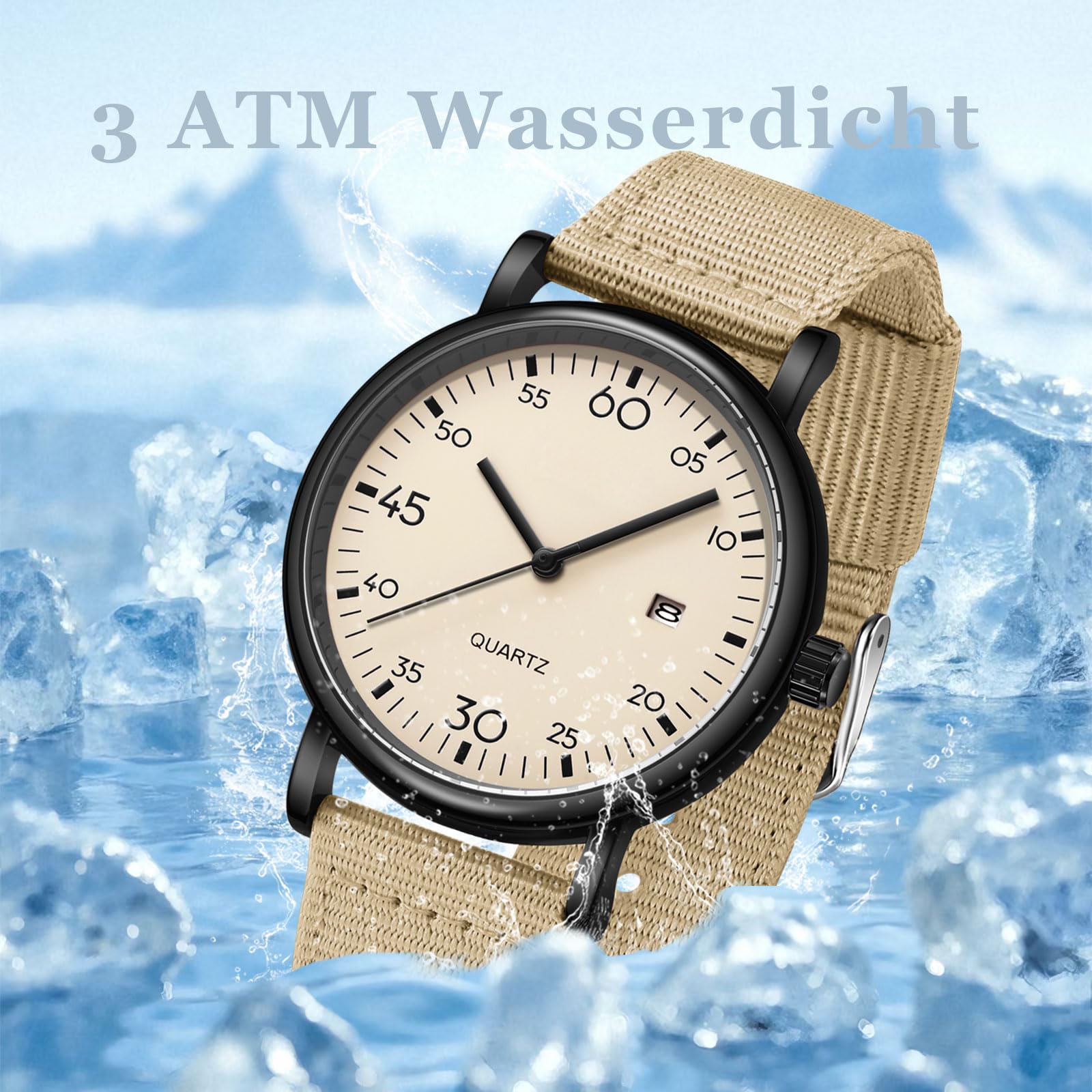 findtime Relojes de pulsera analógicos Reloj deportivo para niños y niñas, unisex, estudiantes, clásico, analógico, con números árabes, esfera analógica, reloj de cuarzo, fácil de leer, reloj diario