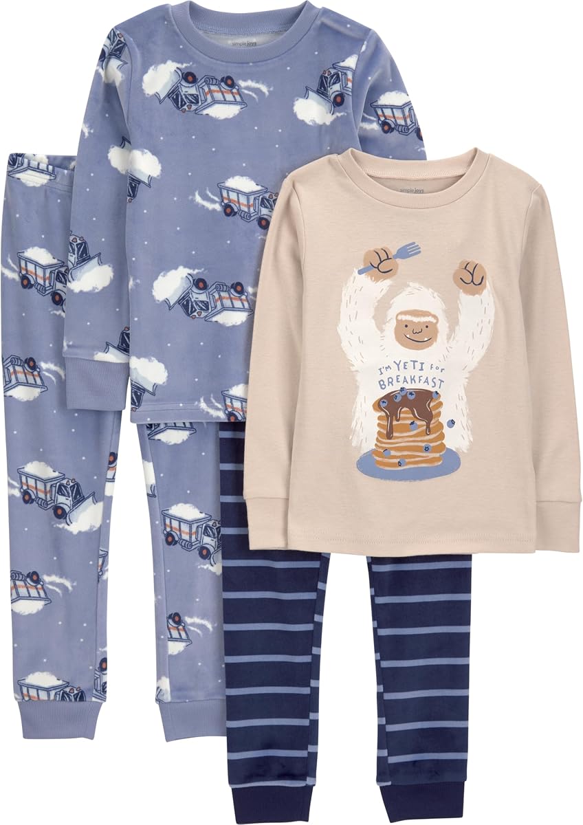 Simple Joys by Carter's Boys 4 piece Pajama Set