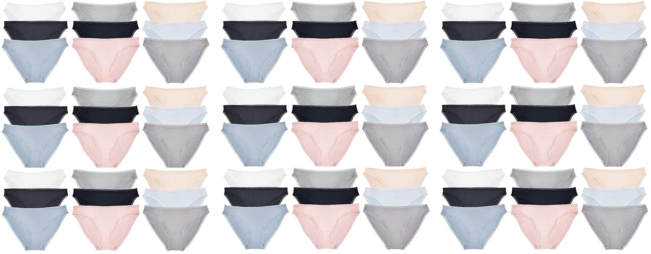 Yacht Smith Womens Cotton Soft Underwear Panty Briefs in Bulk