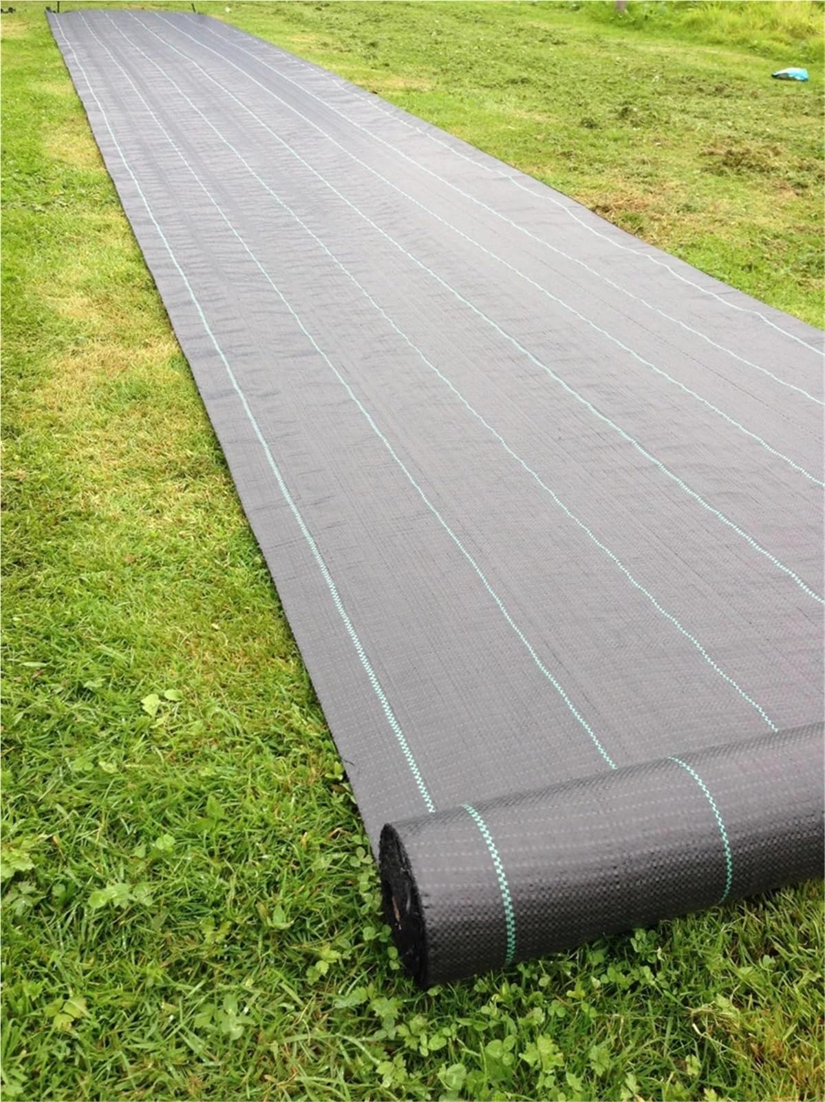 Membrana Antihierba Membrana Forrada Resistente del Control de malezas de la Membrana de la Cubierta del Suelo de paisajismo de la Tela del Control de malezas para Jardín，Patios(2x10m)