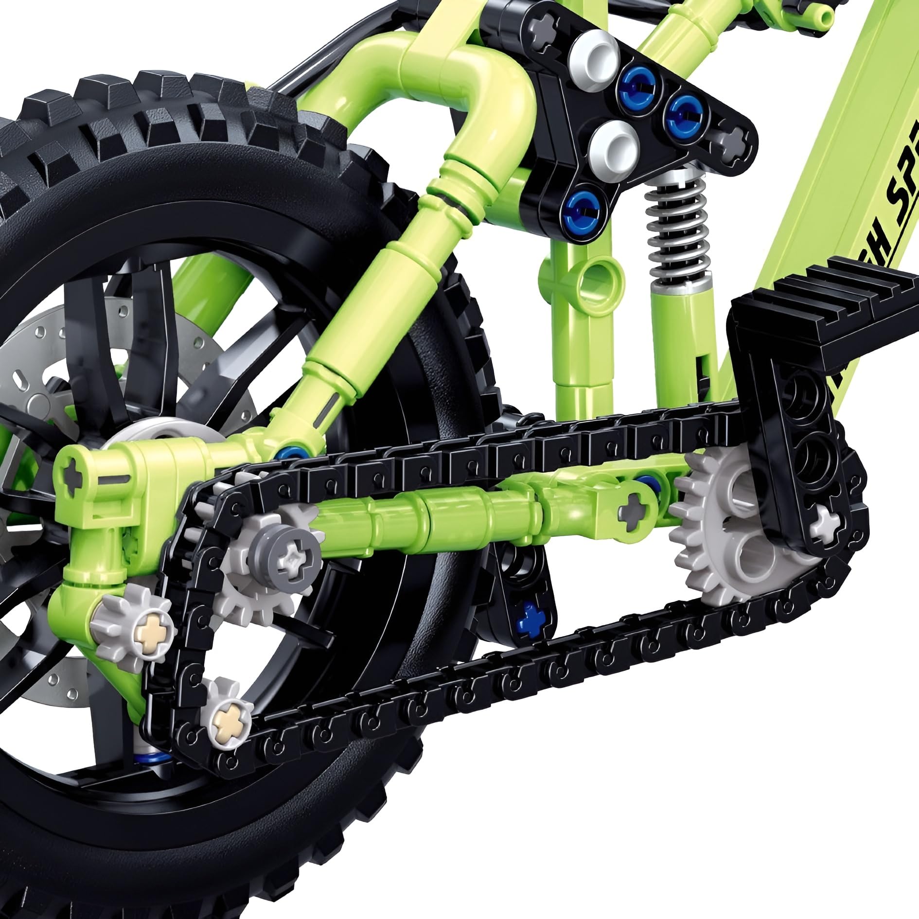 Unativer Bicycle Building Blocks Set, 240 PCS Sports Mode Bike Model Kit, High Simulation Technology Bicycle Building Toys - Image 4