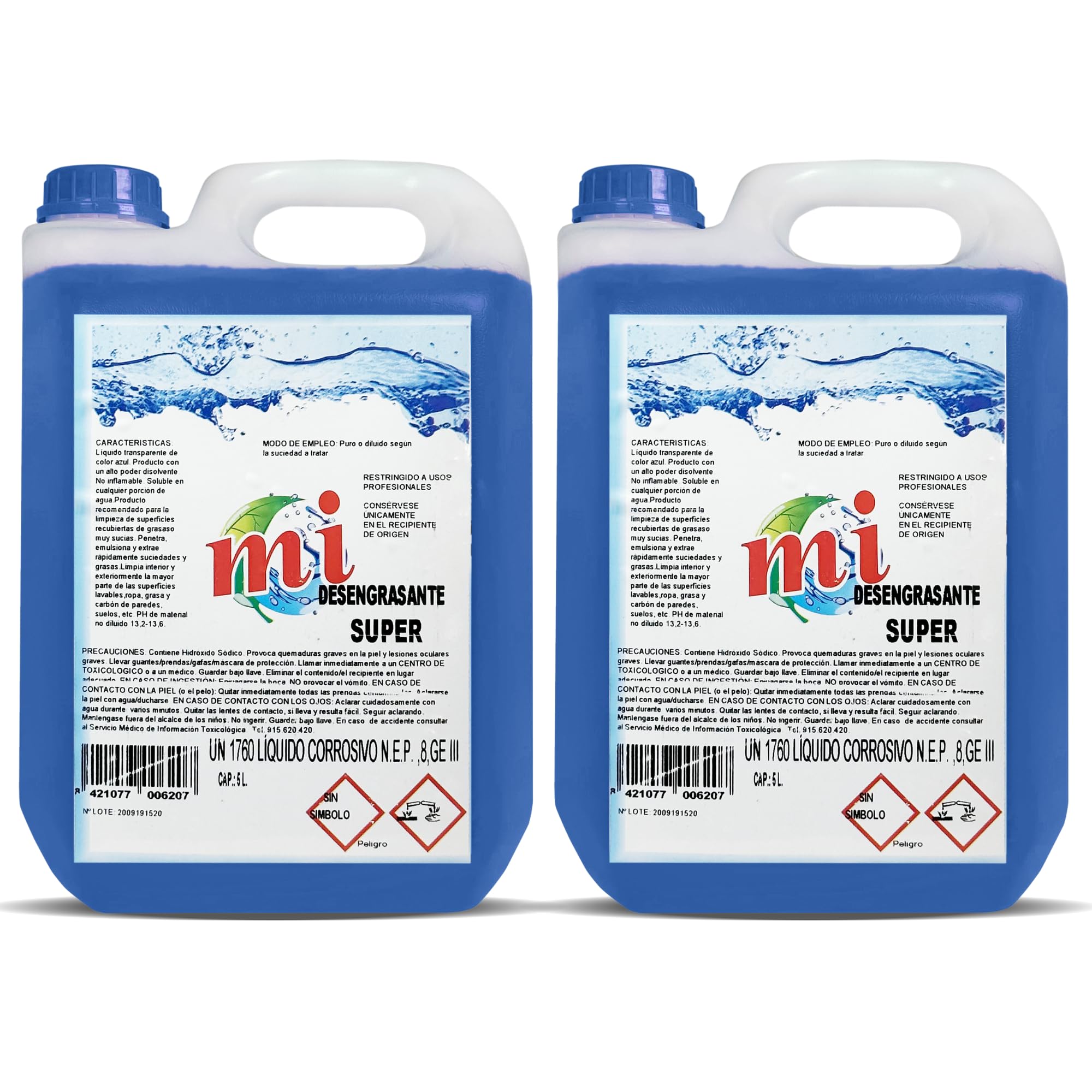 Sgrassatore Concentrato 10 Litri - Cucine, motori, macchinari, pavimenti industriali, officine, ecc. - Sgrassatore Altamente Efficace