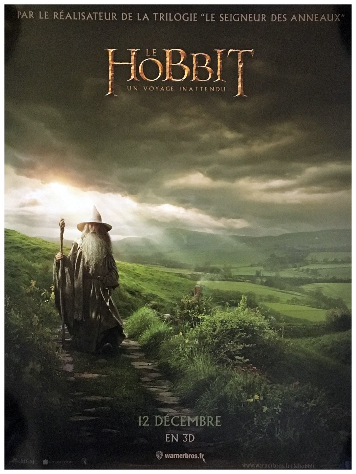 The HOBBIT - Poster cinematografico originale, formato 160 x 120 cm piegato