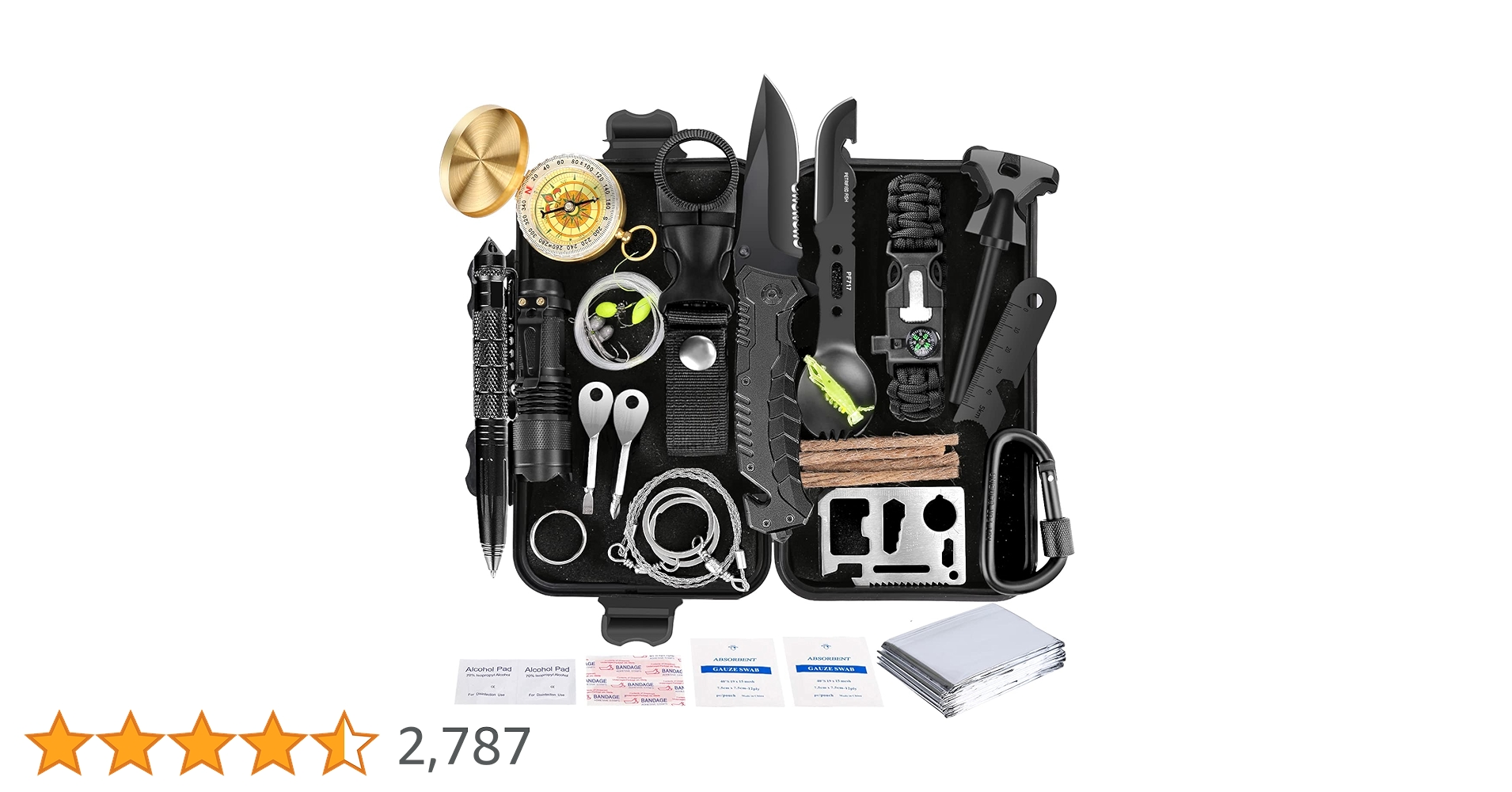 Amazon.co.jp: Survival Kit 35 in 1, First Aid Kit, Survival Gear