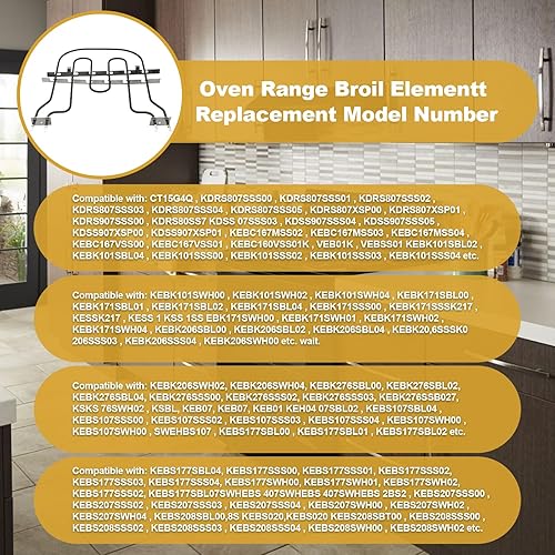 Miniatura 6 de WP9760774 - Repuesto de elemento para horno Whirlpool 8301514 9760774 1201761 AP6014070 PS11747304 Cocina Aid Ranges y hornos