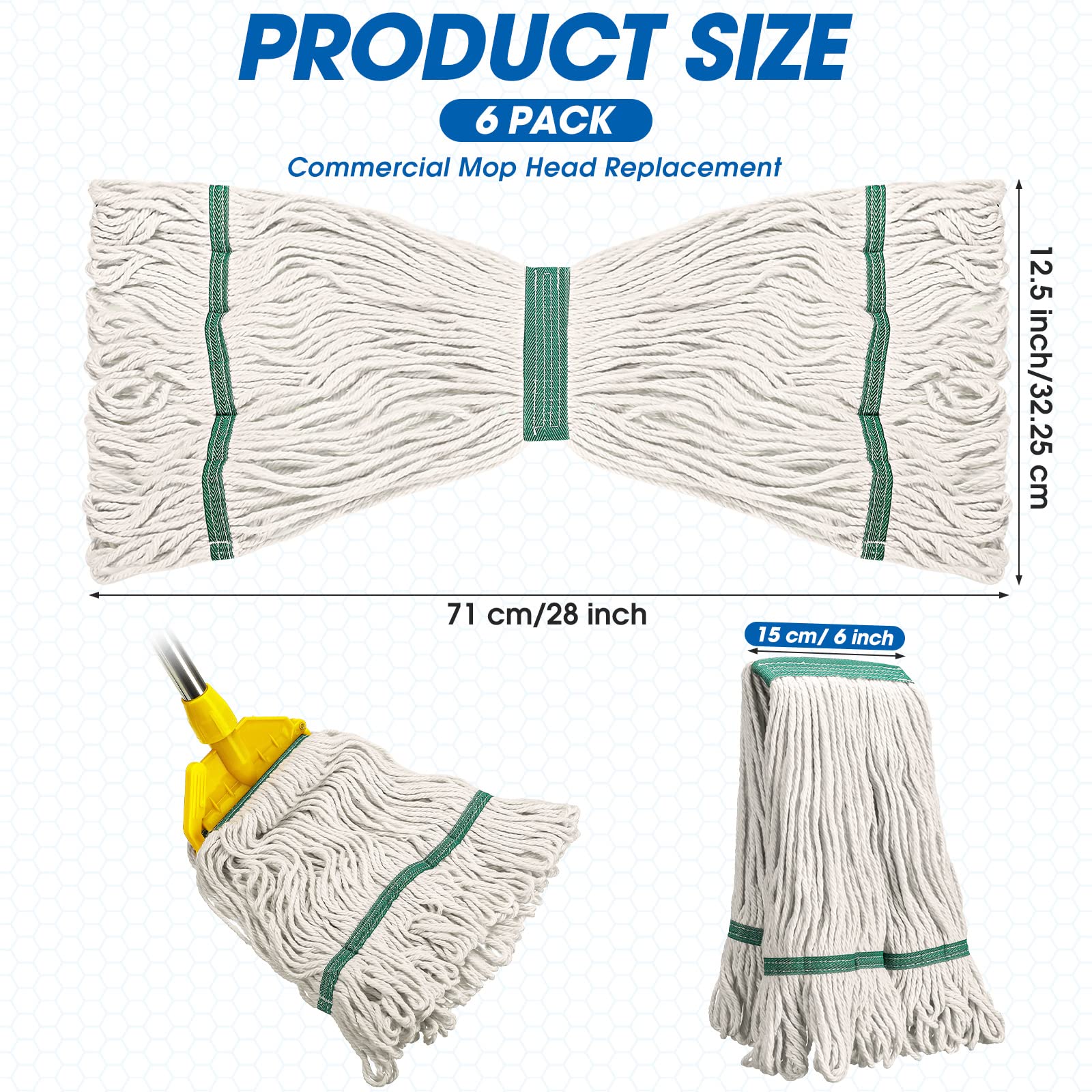 Sollbry Confezione da 2 testine di ricambio per mocio Clean Twist Disc