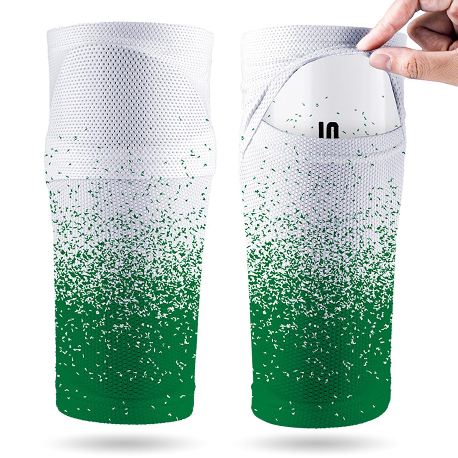 MOMOJIA Shin Guard Sleeves for Kid Teen Adult Running Football Games Shin Guard Protective Sleeves Breathable Shin Guard Sock