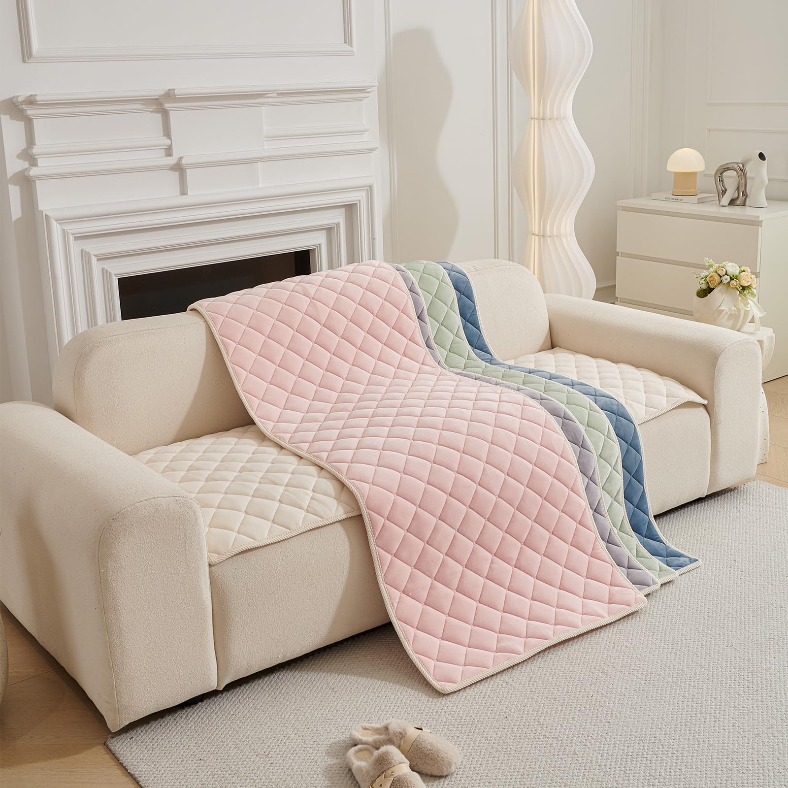 Weiche Milch Fleece Kissenbezug 45x45 Zoll Beige Sofa Kissenbezug für Heimtextilien Gemütliches Sofa Akzent mit 45x45cm Größenoption