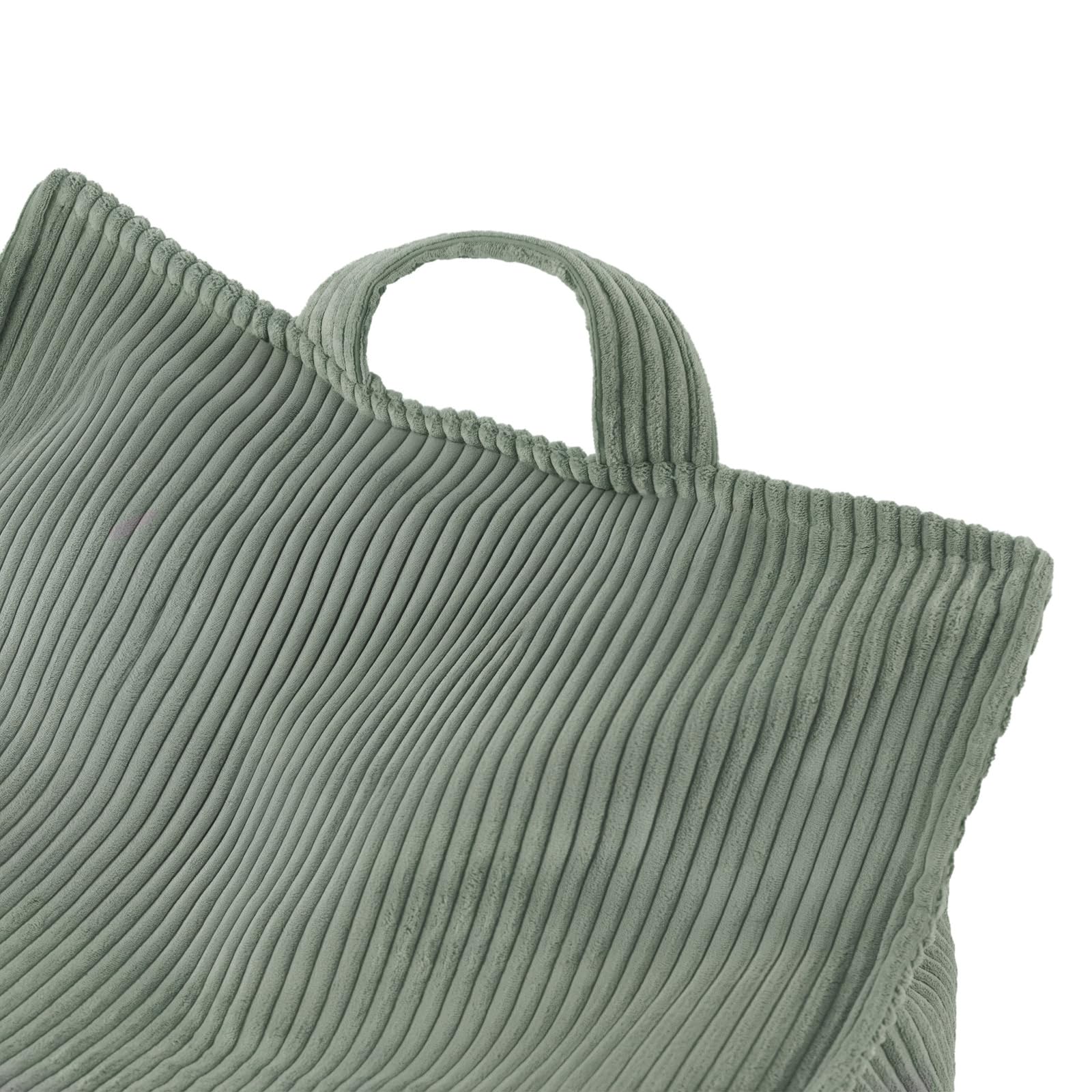 MISIOO - Puf para niños, gran bolsa, para niños, material pana, 77 x 67 x 50 cm, tejido lavable, asa para un fácil transporte, construcción estable y suave, calidad