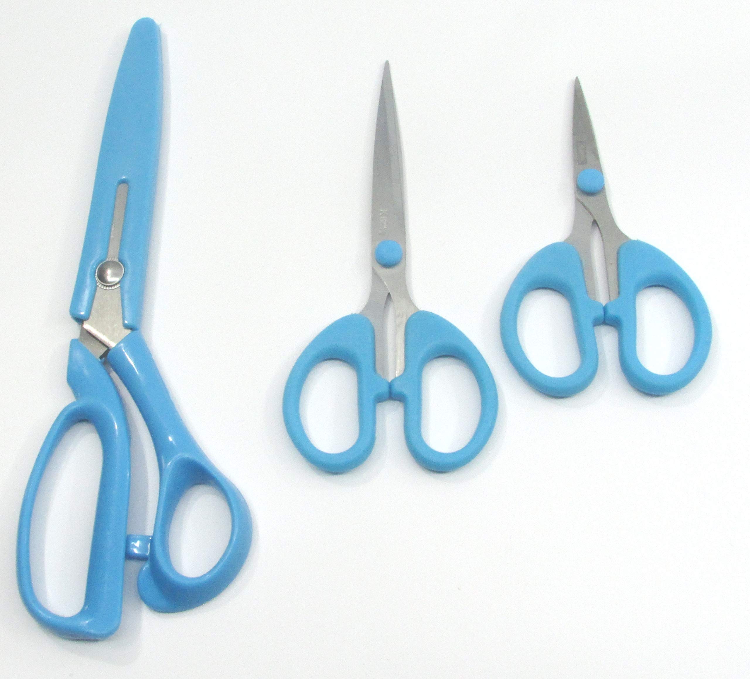 Olrada Multipurpose Household kitchen Scissor set of 2Pc in Different Size | Multicolor