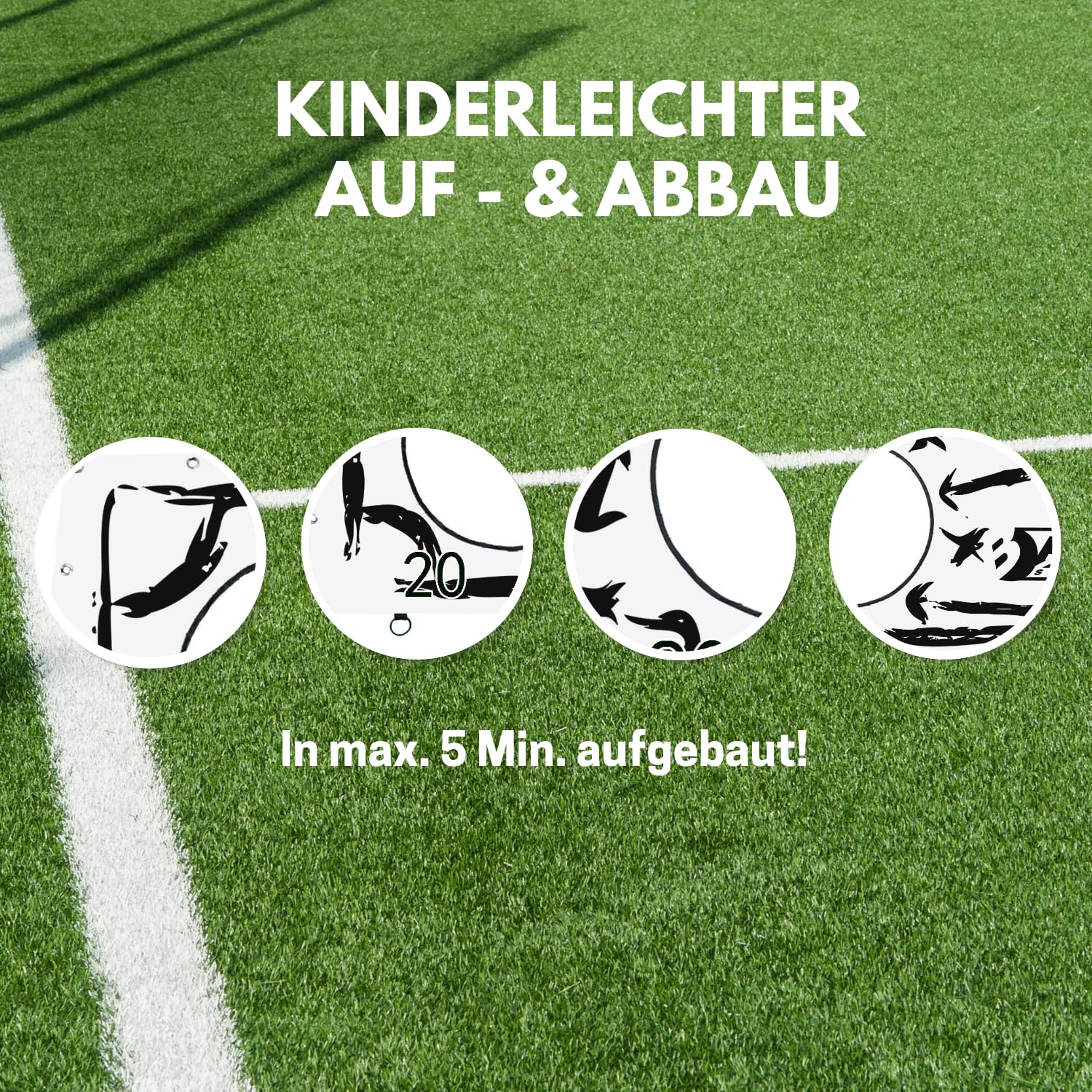Best Sporting Torwand für Fußballtor I Tor Wand Fatzo 193 cm x 153 cm I Fußballwand I Torwand für Kinder mit 5 Schusslöchern I Fussball Wand Fatzo