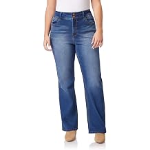 WallFlower Luscious Curvy Bootcut Jeans for Women, Mid-Rise Insta Stretch Denim, Size-Inclusive Juniors Jeans