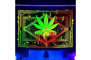 Trippy Psychedelic Blacklight Glow in the Dark Posters for Adults