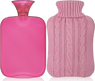 Attmu Hot Water Bottle with Cover Knitted
