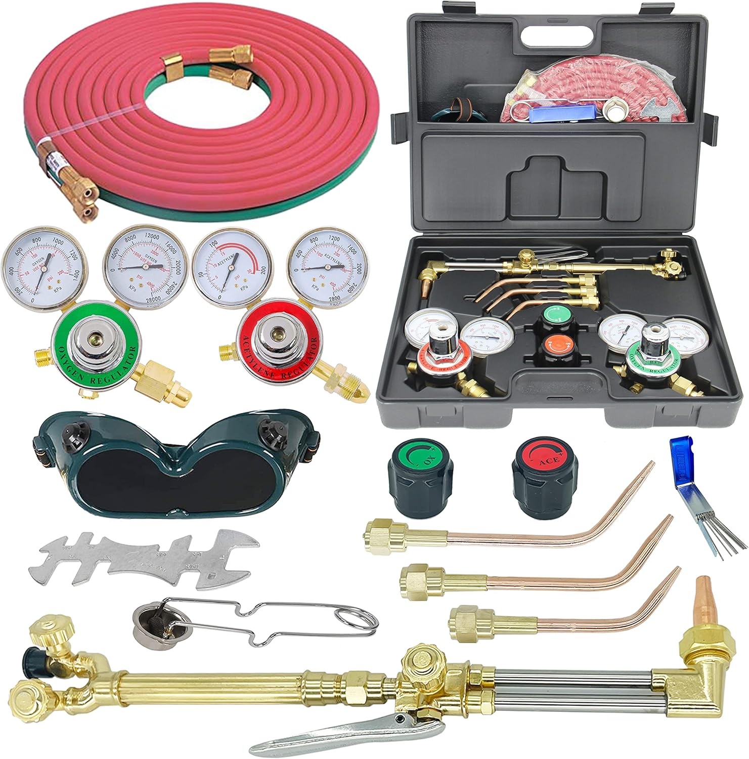 RX WELD Oxygen & Acetylene Gas Cutting Torch and Welding Kit Portable