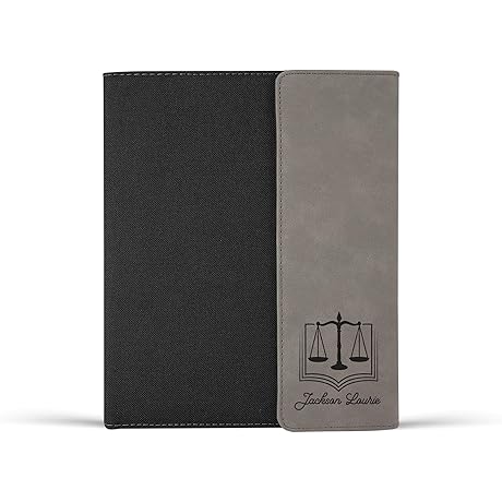 Personalized Portfolio for Men Engraved with Name