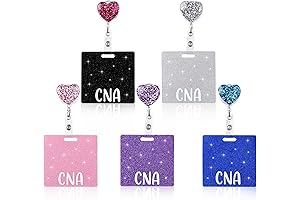 5 Pcs CNA Badge Reels for Nurses and CNAs