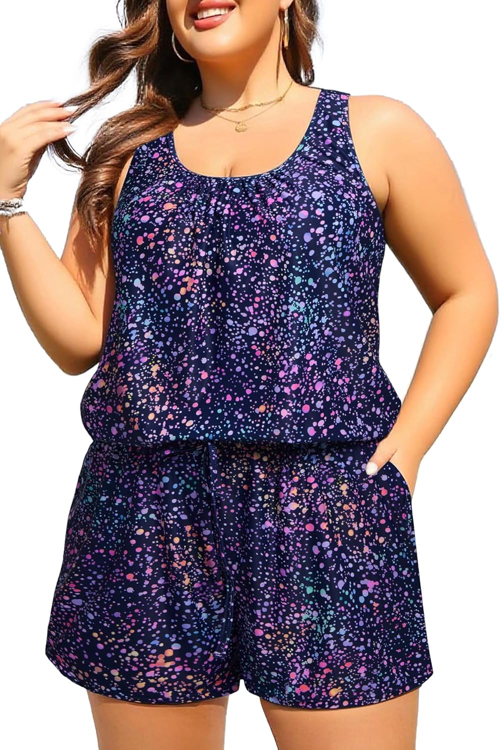 Tempt Me Romper One Piece Swimsuits with Short - Women Boyleg with Pockets Modest Bathing Suit 2025 Swimwear