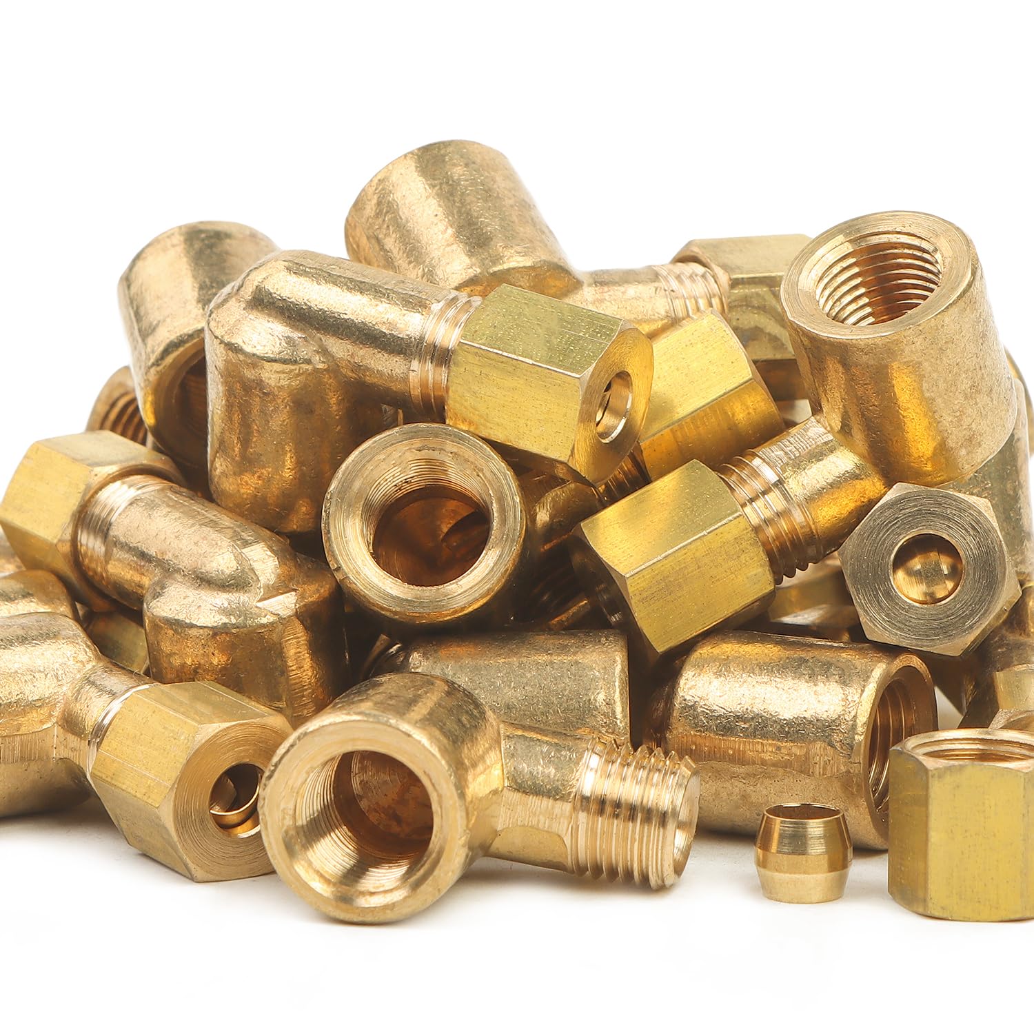 3/16-Inch OD x 1/8-Inch Female NPT Brass 90 Degree Compression Elbow(300pcs)