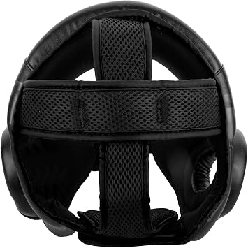 Venum Challenger Open Face Headgear - Black/Black, One Size