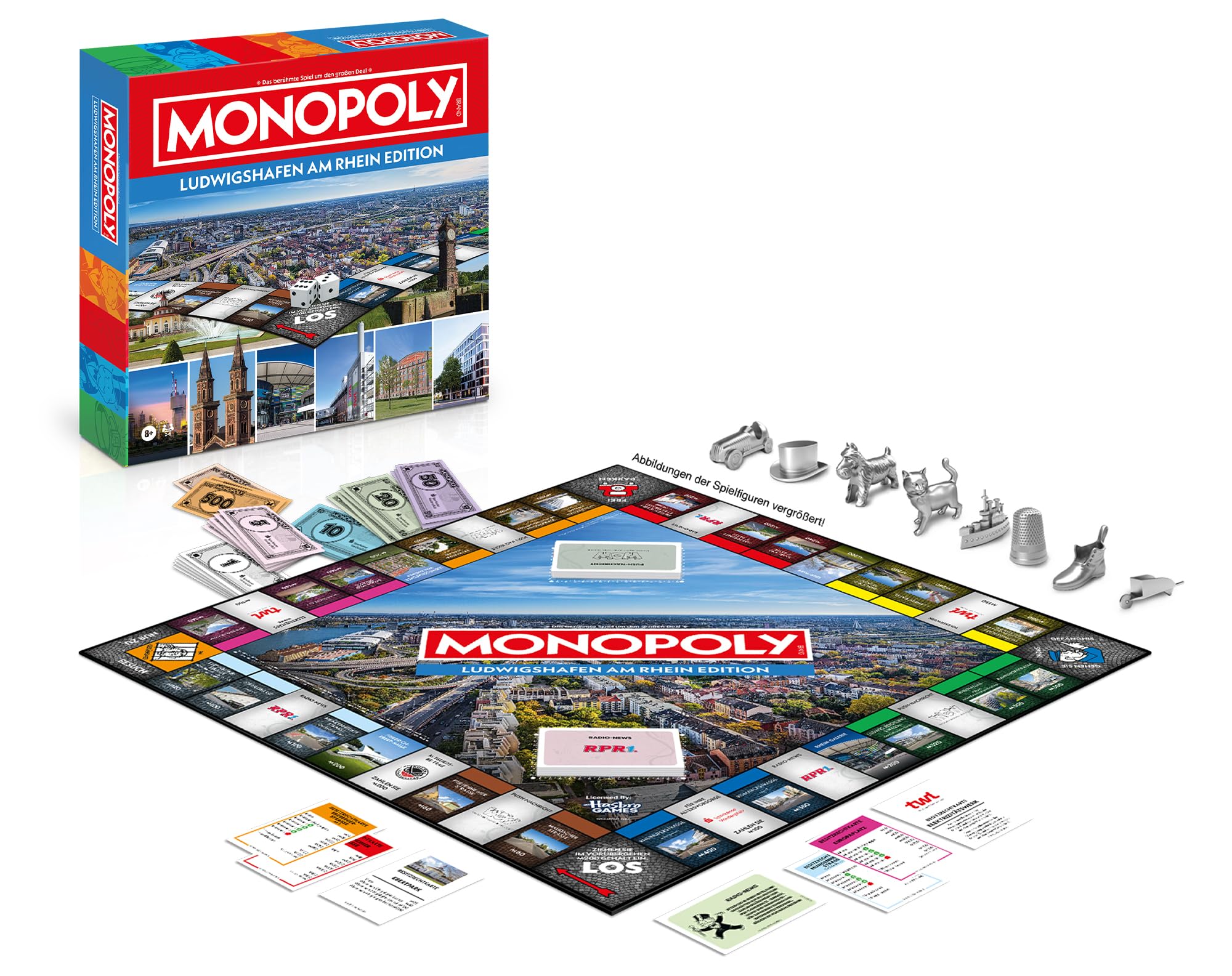 Monopoly Ludwigshafen am Rhein | Die Exklusive Stadtedition | Das berühmte Brettspiel um Immobilien & Wahrzeichen der Pfalz | Familienspiel & Geschenkidee