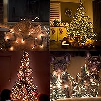 Vista 39 de Christmas String Lights, 150 Count 33 FT Incandescent Mini Green Wire Valentines Fairy Light, 120V UL Certified Connectable Xmas Tree Lights for