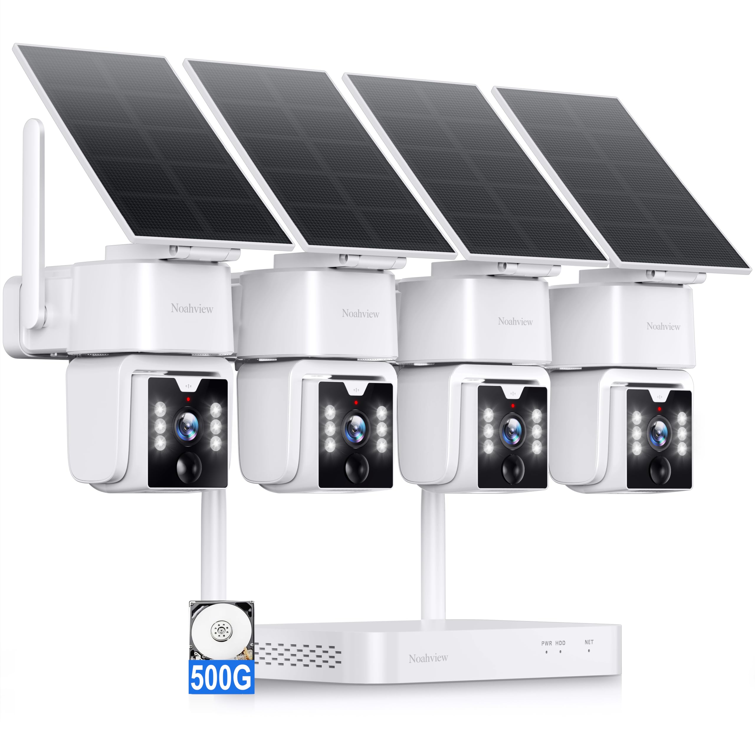 Security Cameras Wireless Outdoor, 500GB Local Stroage, No Subscription, WiFi/5G/2.4G, Solar Outdoor Camera Wireless Home Security Camera System with 4 Cam-Kit 4MP, 360° View, Color Night Vision-image-49