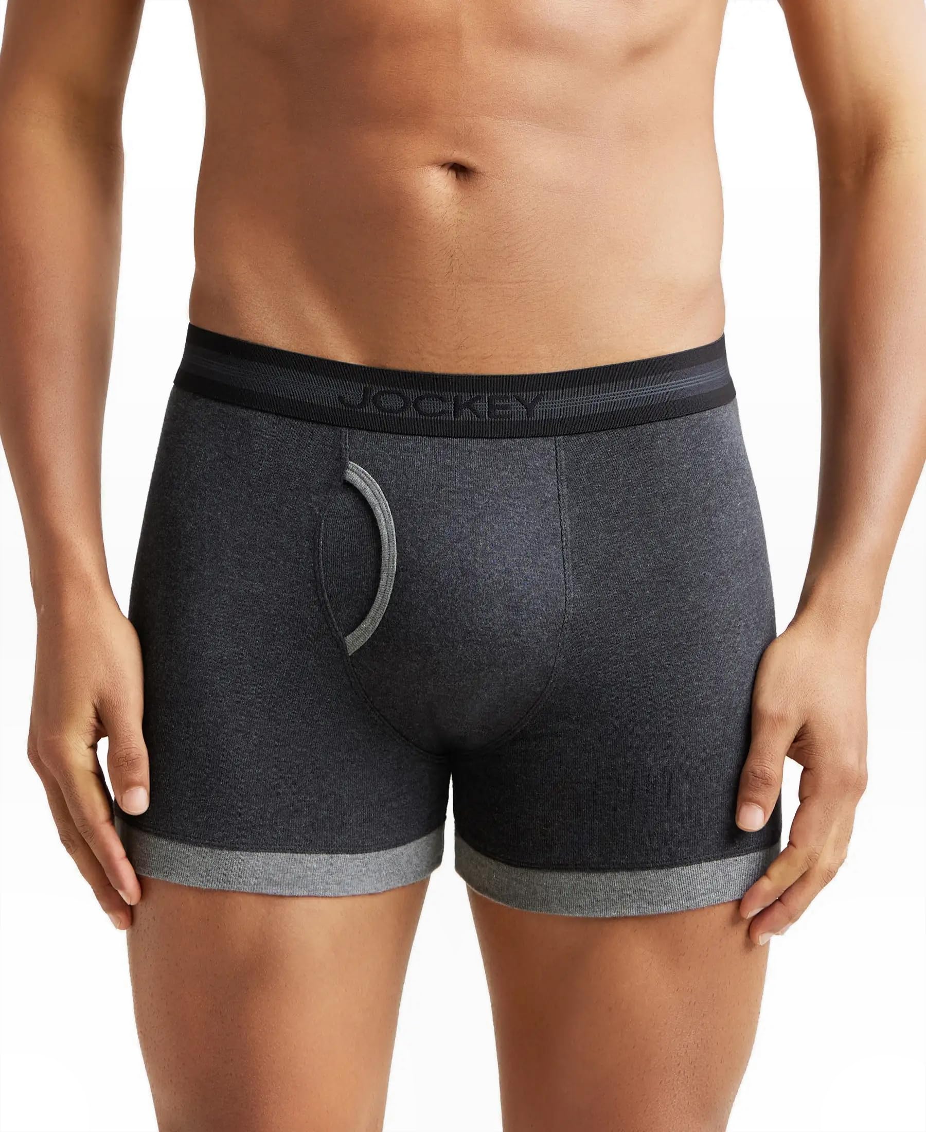 jockey 1017 Men's Super Combed Cotton Rib Solid Boxer Brief with Stay Fresh Properties-picture-50