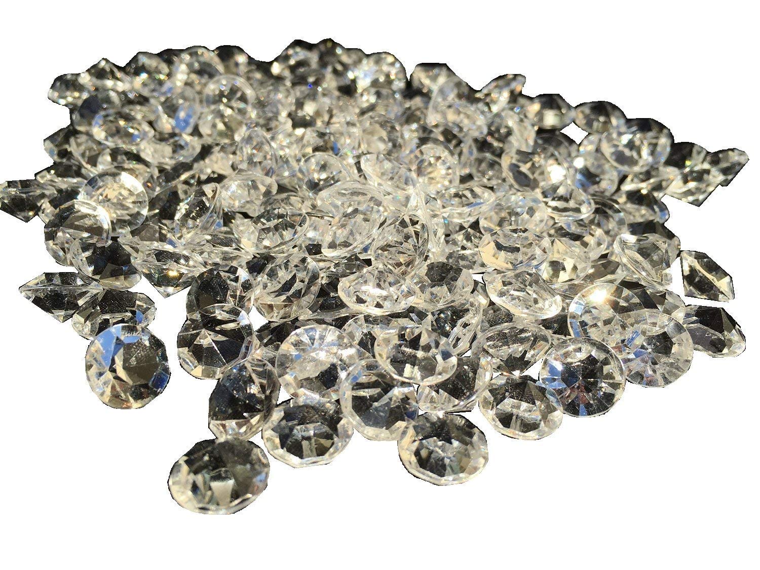 CRYSTAL KING Glitzersteine - 200 Stück Bunte Acryl Diamanten