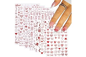 Red Heart Stickers for Nails: Show Your Love with Each Manicure