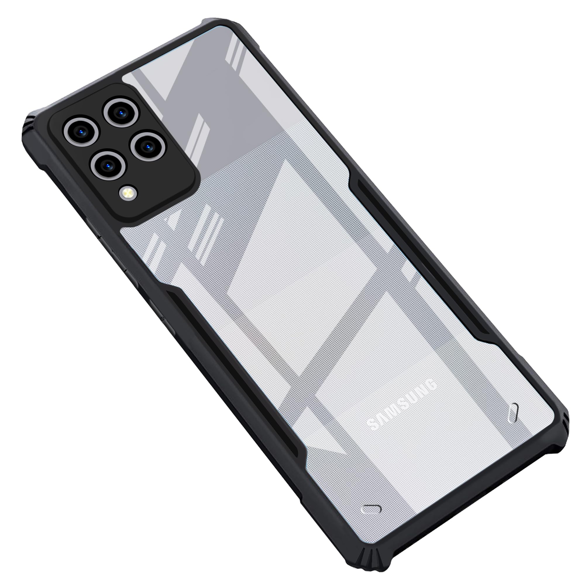 CEDO Samsung Galaxy M42 (5G) Back Case Cover | Camera Protection Shockproof Bumper-Edge | Acrylic Crystal Clear 360 Degree Protection TPU+PC | Transparent Eagle Back Case Cover (Black) (B09CH9HT12) Amazon Price History, Amazon Price Tracker