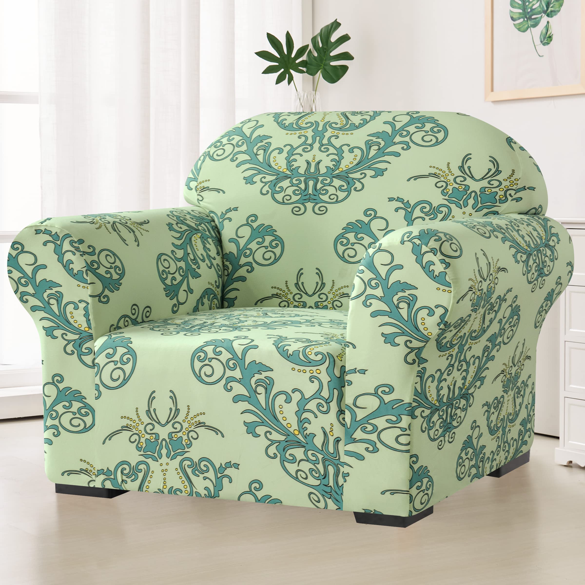SU SUBRTEX Soft Stretch Sofa Cover 1 Piece Covers for Living Room Furniture Protector Elastic Couch Slipcovers for Kids/Dogs(Chair - Image 2