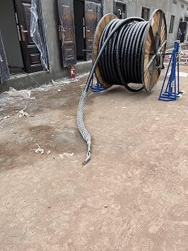 Wire & Cable Mesh Pulling Grip, Single Head Cable Pulls, Suitable for Light & Heavy Cables (115-127mm)