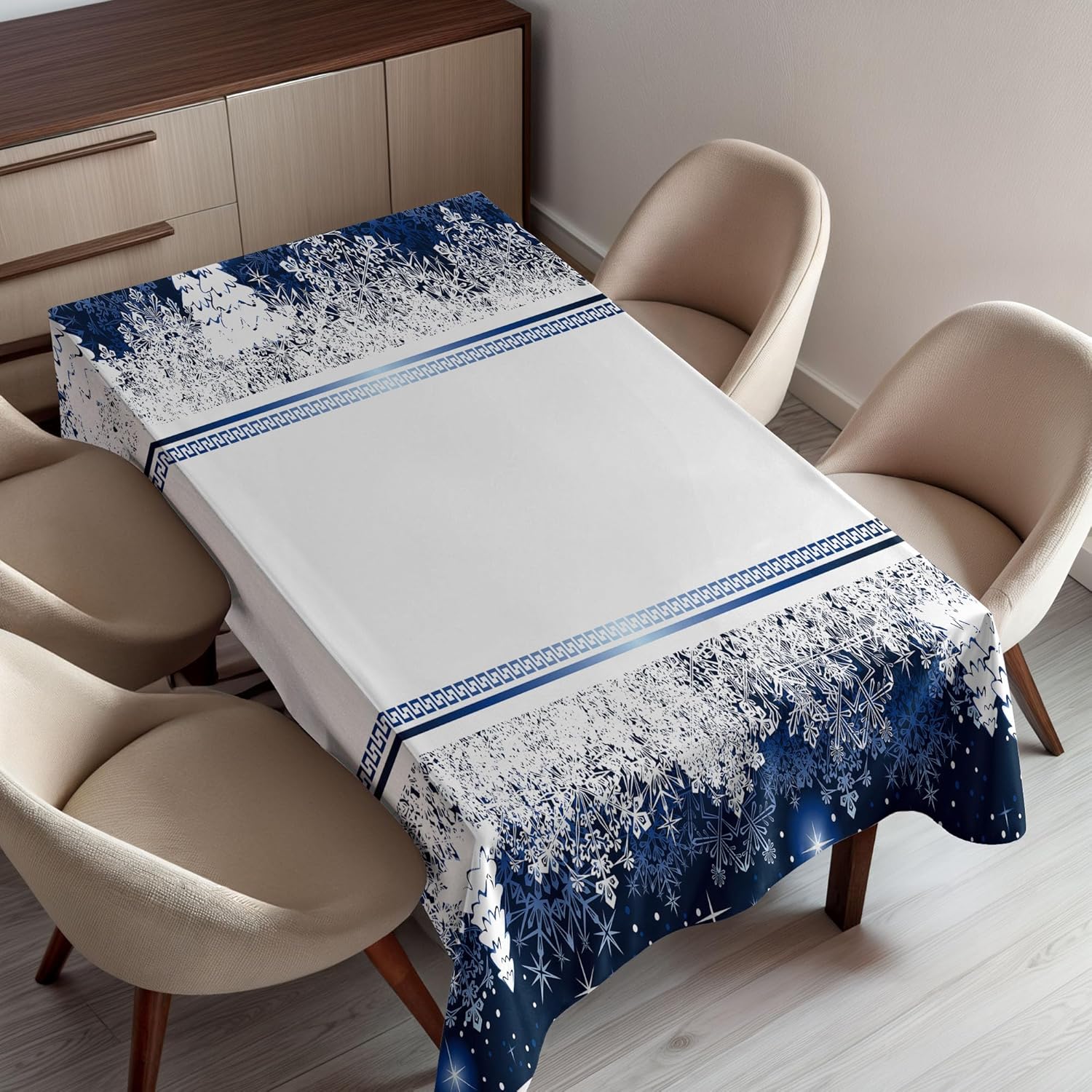 Blue and White