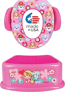 Nickelodeon PAW Patrol "Cool Pups" 2 Piece Essential Potty Training Set - Soft Potty Seat, Step Stool - Girl Potty Training