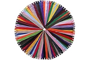YAKA 8-inch Zipper Bulk Packs for Sewing Crafts (20 Colors)