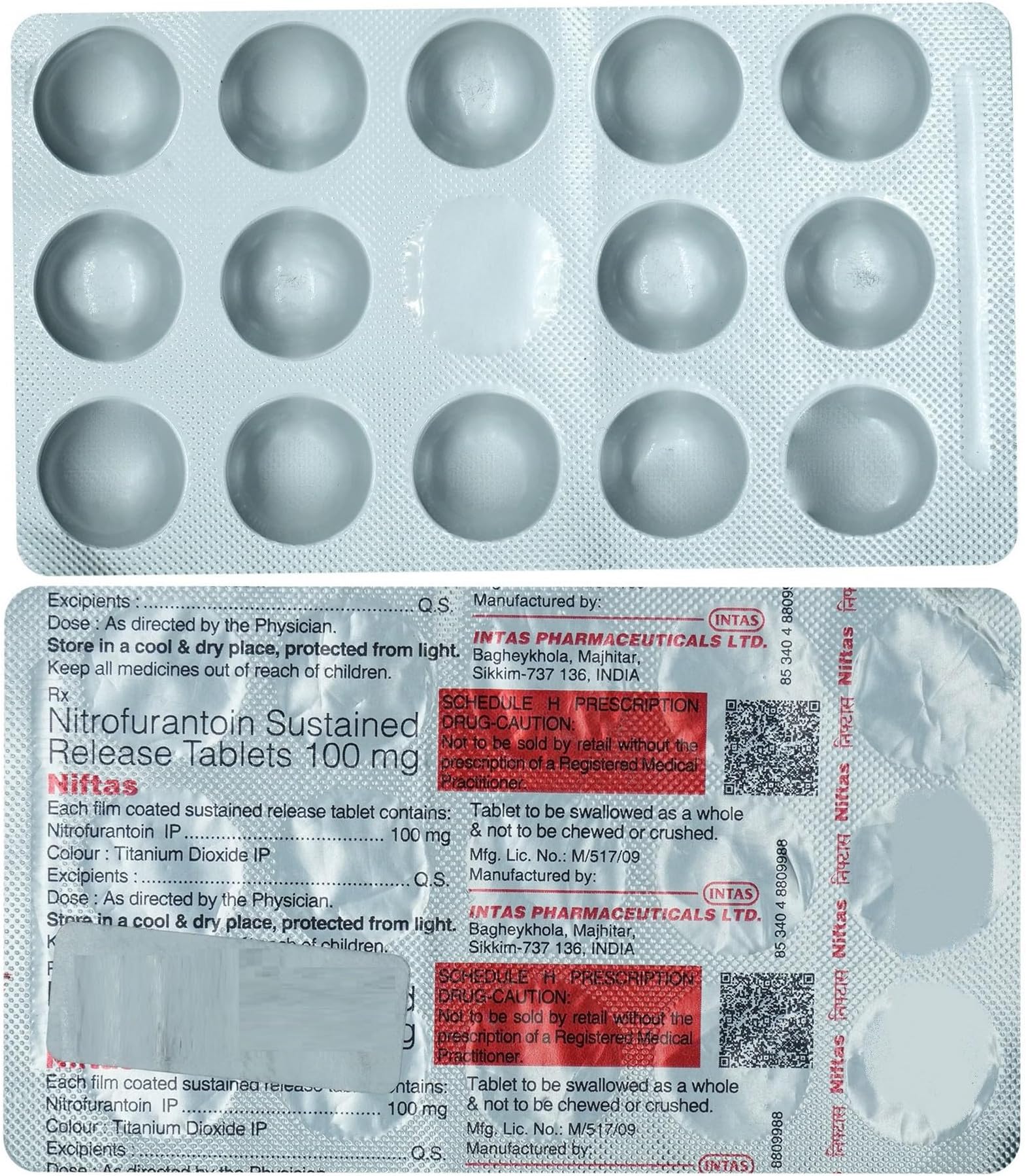 Niftas 100mg - Strip of 14 Tablets