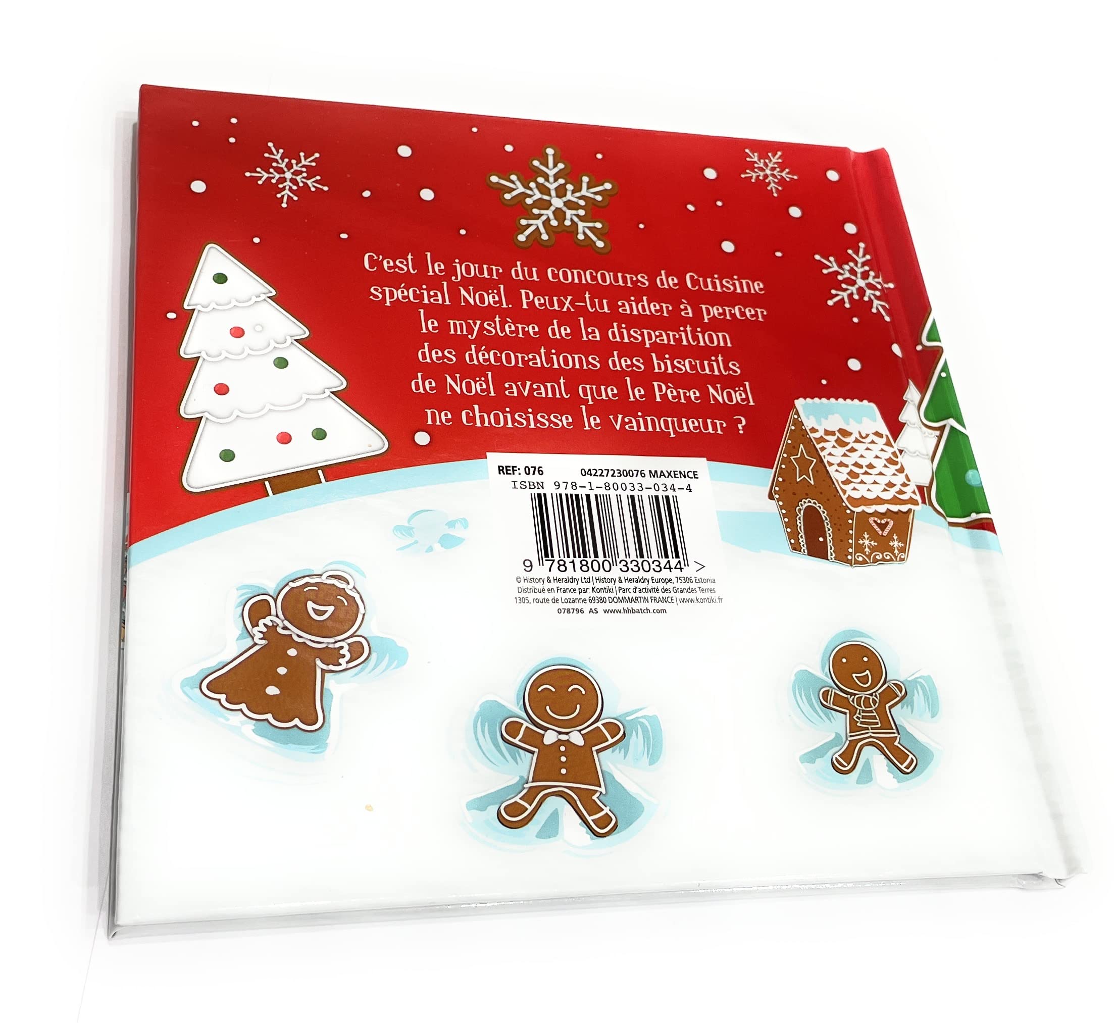 Livre de Noël personnalisé Maxence à la rescousse 15x15cm