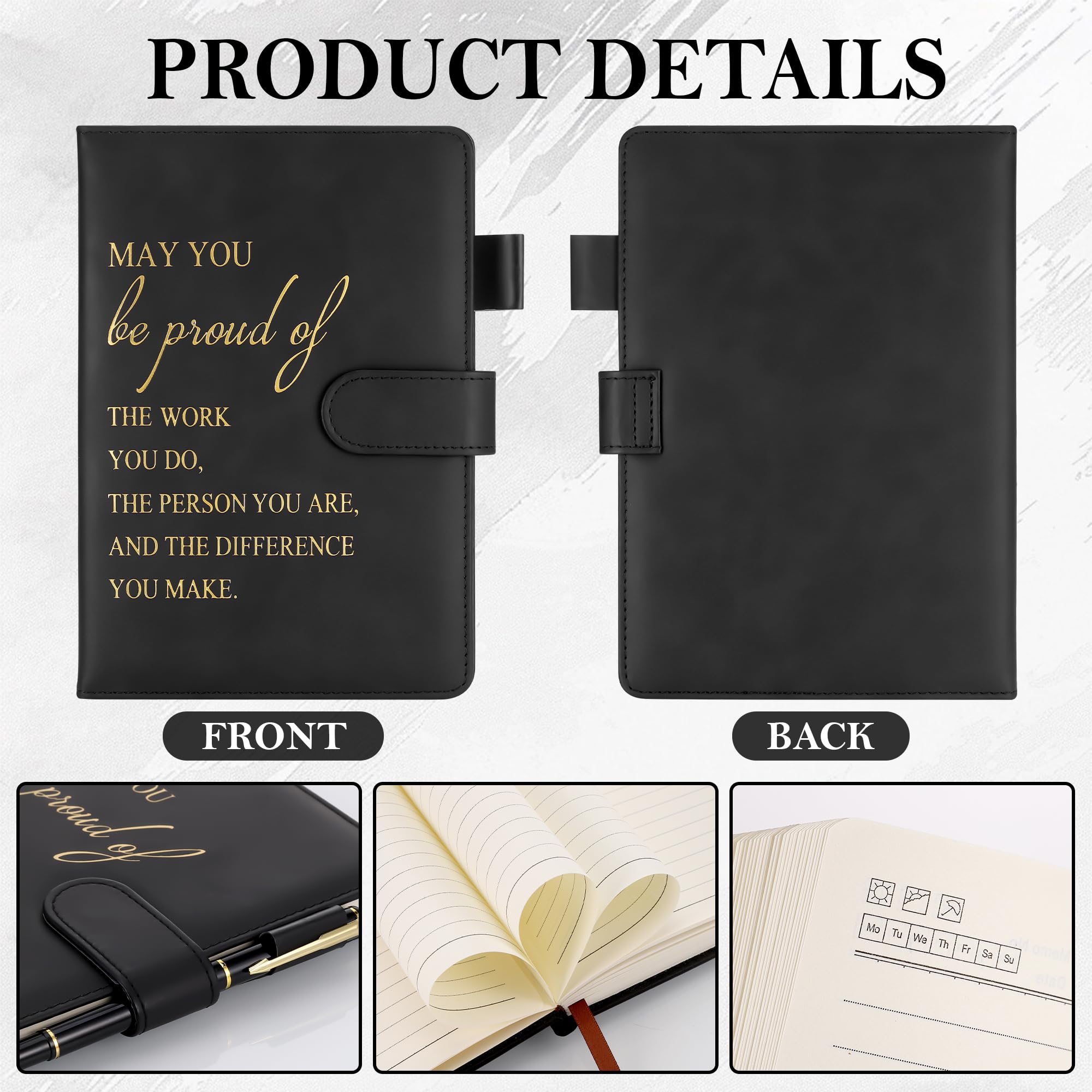JIANTA Employee Appreciation Gift, A5 Inspirational Notebook with Pen and Greeting Card Set - Image 4