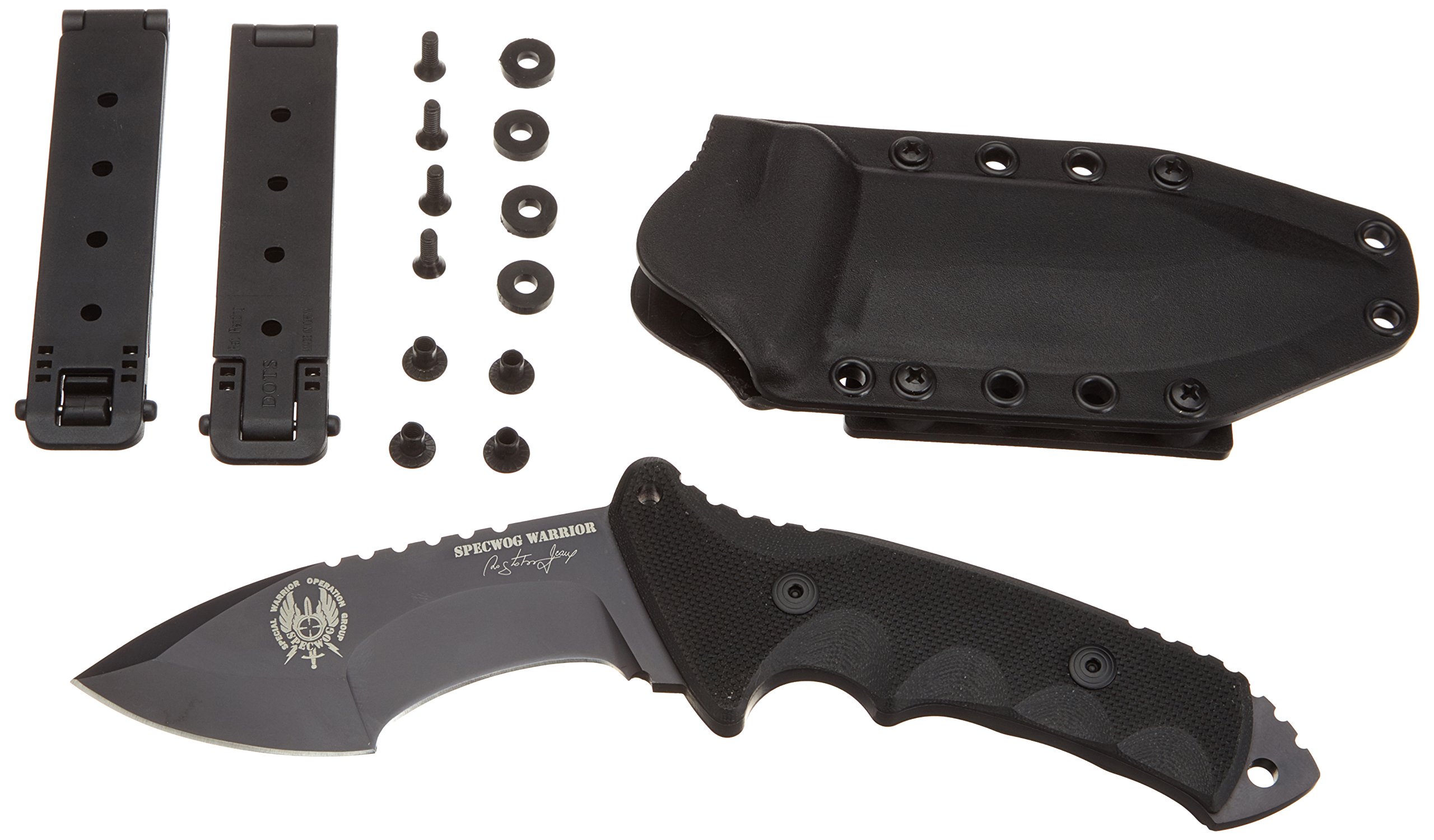 FKMD Specwog Warrior Combat Knife nóż podróżny, czarny, długość ostrza: 11,5 cm, 02FX0171113