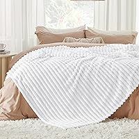 Vista 357 de Bedsure GentleSoft Twin Blanket for Couch - Cozy Soft Blankets for Women, Cute Small Fleece Throws for Girls, Light Grey, 60x80 Inches