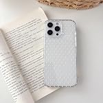QLTYPRI pour iPhone 16 Cas, Cute Polka Dot Pattern Aesthésie téléphone Case, La protection de l'appareil photo relevée Durable TPU Couverture de téléphone de protection pour les filles femmes - Effacer