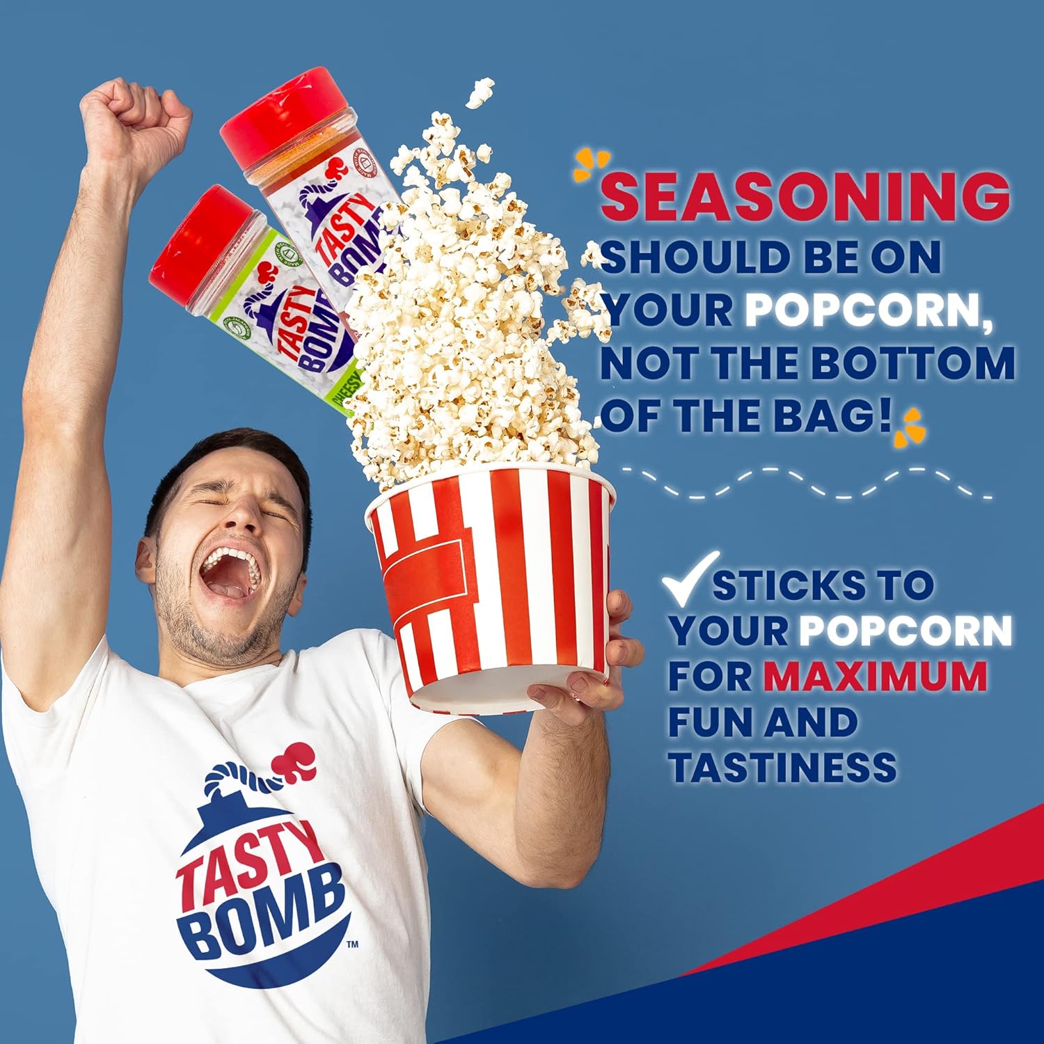 Tasty Bomb Vegan Popcorn Seasoning Variety Pack – 8 Gourmet Flavors – Dill Pickle, Sugar Cookie, Gingerbread, Pumpkin Pie, Apple Pie, Cinnamon Swirl, Caramel Corn & Spicy Chipotle – All‑Natural, Non‑GMO & Gluten‑Free