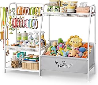 Large Dog Toy Basket with Dog Storage Organizer, Trapezoid Dogs Toy Bin ...